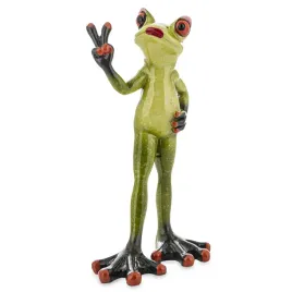figura-zaba-zabka-dama-radosna-czerwone-usta-pozujaca-smieszna-figurka