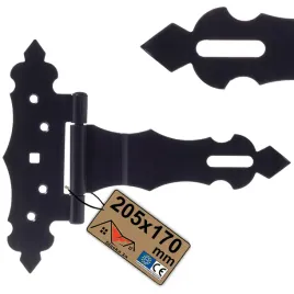 zawias-ozdobny-trojkatny-czarny-do-drzwiczek-bram-furtek-okiennic-205x170mm