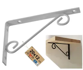 wspornik-dekoracyjny-ozdobny-pod-polke-podporka-uchwyt-kuty-bialy-20x12-cm