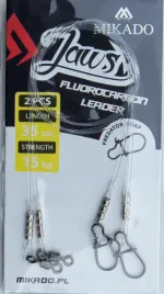 przypon-fluocarbon-przypony-strong-35cm-15kg-op-2szt-spinning-mikado