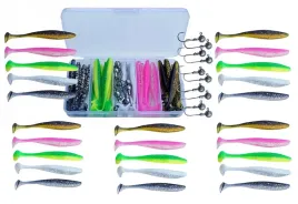 ripper-zestaw-25-szt-10-glowki-jig-pudelko-guma-na-szczupaka-okonia
