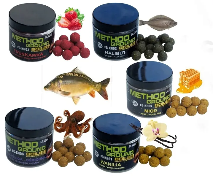KULKI PROTEINOWE 5 SMAKÓW -NA KARPIA METHOD GRUNT FEEDER