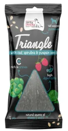 syta-micha-or-gryzaki-dla-psa-or-trojkat-dorsz-z-jeleniem-i-spirulina-2szt
