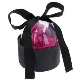 czarny-flower-box-na-kwiaty-z-przezroczysta-pokrywka-i-wstazka-dzien-matki