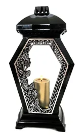 duzy-znicz-lampion-na-grob-glamour-czarny-ramka-srebrna-roza-38cm