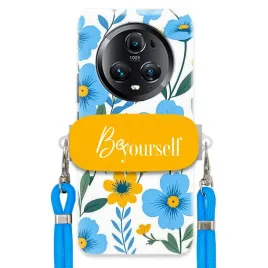 etui-do-huawei-honor-magic-5-pro-kwiaty-yourself-uchwyt-sznurek-niebieski