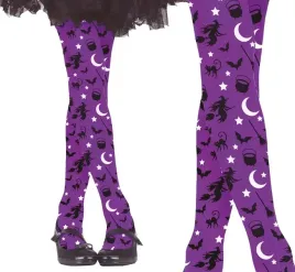 rajstopy-fioletowe-dzieciece-nietoperz-czarownica-kot-fiolet-halloween-7-12