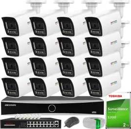 monitoring-hikvision-16-kamer-ip-6mpx-smart-hybrid-light-colorvu-dysk-2tb