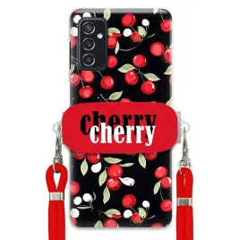 etui-do-samsung-m52-5g-sznurek-red-uchwyt-cherry-cherry-urocze-classy