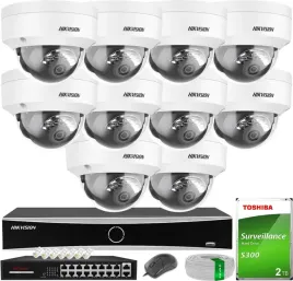 monitoring-hikvision-10-kamer-ip-4mpx-smart-hybrid-light-zewnetrzny-hdd-2tb