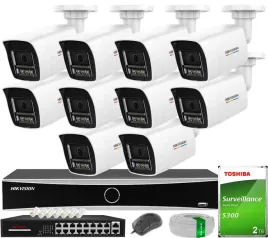 monitoring-hikvision-10-kamer-ip-6mpx-smart-hybrid-light-colorvu-dysk-2tb