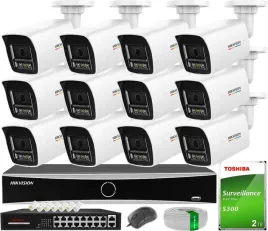 monitoring-hikvision-12-kamer-ip-6mpx-smart-hybrid-light-colorvu-dysk-2tb