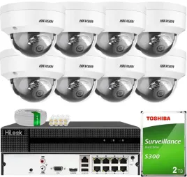 monitoring-ip-zestaw-8-kamer-4mpx-smart-hybrid-light-hikvision-poe-2tb