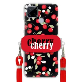 etui-do-realme-c15-czerwony-sznurek-uchwyt-cherry-cherry-urocze-kobiece