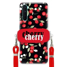 etui-do-oneplus-nord-czerwony-sznurek-uchwyt-cherry-cherry-urocze-kobiece