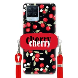 etui-do-realme-8-pro-czerwony-sznurek-uchwyt-cherry-cherry-urocze-kobiece