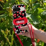 etui-do-google-pixel-9-sznurek-red-uchwyt-cherry-cherry-urocze-classy-stan-nowy
