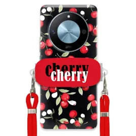 etui-do-honor-magic-6-lite-czerwony-sznurek-uchwyt-cherry-urocze-kobiece