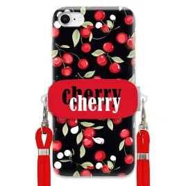 etui-do-iphone-se3-czerwony-sznurek-uchwyt-cherry-cherry-urocze-kobiece