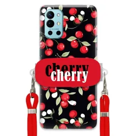 etui-do-oneplus-9r-czerwony-sznurek-uchwyt-cherry-cherry-urocze-kobiece