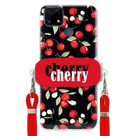etui-do-realme-c25-czerwony-sznurek-uchwyt-cherry-cherry-urocze-kobiece