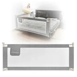 primabobo-barierka-ochronna-do-lozka-classic-200cm-dla-dzieci-wysoka-szara