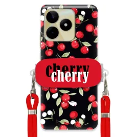 etui-do-realme-note-50-sznurek-red-uchwyt-cherry-cherry-urocze-classy