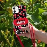 etui-do-iphone-12-mini-sznurek-red-uchwyt-cherry-cherry-urocze-classy-stan-nowy