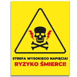 tabliczka-informacyjna-ostrzegawcza-wytrzymala-wysokie-napiecie-smierc