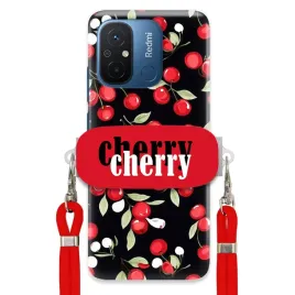 etui-do-xiaomi-redmi-12c-czerwony-sznurek-uchwyt-cherry-urocze-kobiece