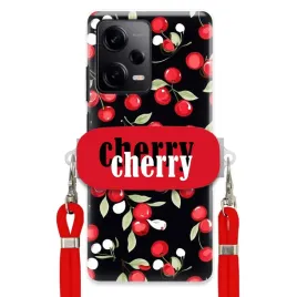 etui-do-xiaomi-redmi-note-12-pro-4g-sznurek-red-uchwyt-cherry-classy-cute