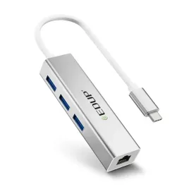 adapter-hub-usb-c-karta-sieciowa-lan-rj45-3x-usb-3-0-10-100-1000mbps-silver