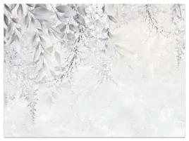 fototapeta-do-salonu-sypialni-liscie-kwiaty-marmur-abstrakcja-beton-450x300