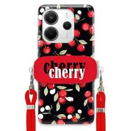 etui-do-xiaomi-redmi-note-14-4g-sznurek-red-uchwyt-cherry-urocze-classy