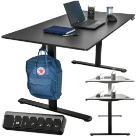 biurko-gamingowe-regulowane-automatyczne-stojaco-160x80-czarne-72-118cm