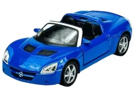 opel-speedster-2001-niebieski-metalowy-samochodzik-kolekcjonerski-welly