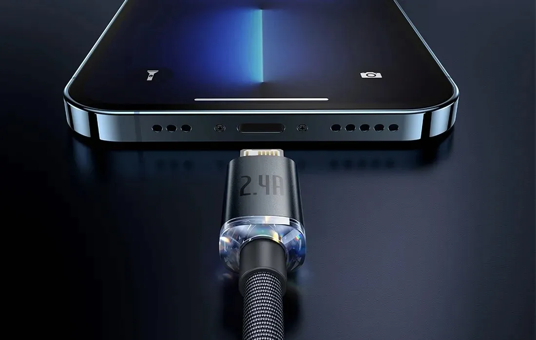 kabel-przewod-usb-lightning-baseus-2-4a-1-2m-czar-stan-nowy