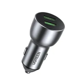 ladowarka-samochodowa-ugreen-cd213-qc-3-0-2xusb-36w-szybkie-ladowanie-szara