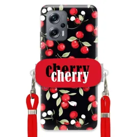 etui-do-xiaomi-poco-x4-gt-czerwony-sznurek-uchwyt-cherry-urocze-kobiece