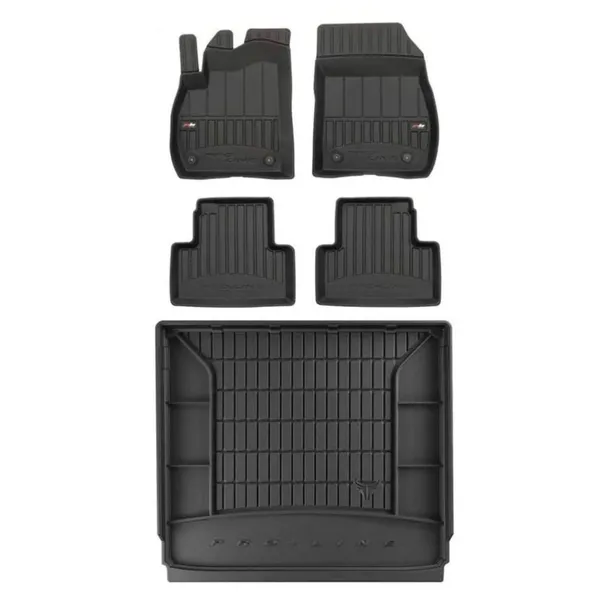 Gumowy zestaw 3D dywaniki i mata Opel Zafira C 2012-2019 5 miejsc, z organi