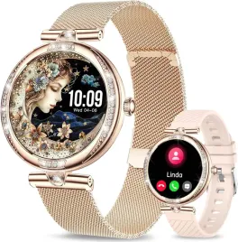 shepati-zloty-smartwatch-damski-polaczenia-sms-spo2-sen-amoled-roz-pasek