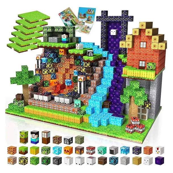 KLOCKI MAGNETYCZNE PIXEL 100 EL MOCNE MAGNESY SZEŚCIANY KONSTRUKCYJNE 3D