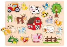 lelin-duza-drewniana-ukladanka-z-uchwytami-puzzle-drewniane-farma-zwierzeta