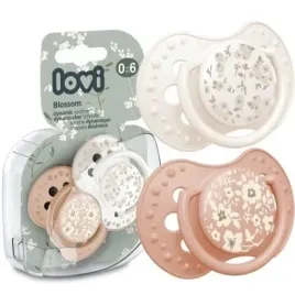 lovi-smoczek-silikonowy-dynamiczny-2-szt-blossom-ivory-0-6-m