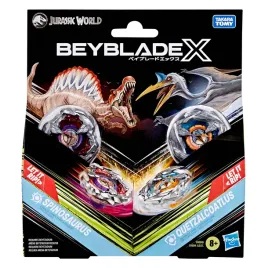 beyblade-x-jurassic-world-collab-spinosaurus-vs-quetzalcoatlus