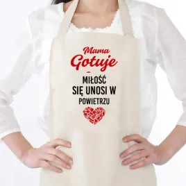 fartuch-damski-bezowy-prezent-na-dzien-mamy-mama-gotuje-milosc-sie-unosi