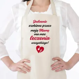 fartuch-damski-bezowy-uroczy-prezent-na-dzien-mamy-moc-leczenia-wszystkiego