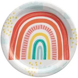 talerzyki-retro-rainbow-tecza-23-cm-8-szt