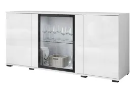nowoczesna-czterodrzwiowa-komoda-caro-150-cm-witryna-szklane-polki