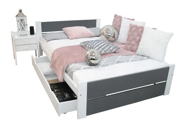 lozko-drewniane-lea-120x200-biale-szare-stelaz-materac-piankowy-stan-nowy-kod-producenta-md-lea-120-szare-pianka